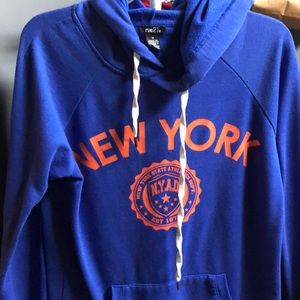 blue new york hoodie